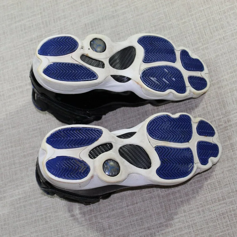 Nike Air Jordan 6 Rings Space Jam Size 9 Black and Blue Athletic Shoes